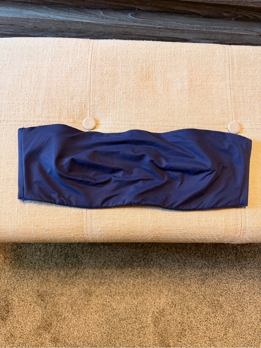 aerie SmoothEZ Bandeau in Navy and Black